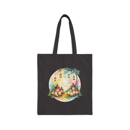 Festival Lights Cotton Canvas Tote Bag