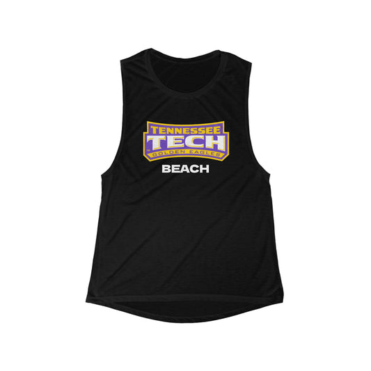 Tennessee Tech Beach Women's Muscle Tank - Scoop Flowy Tank Top