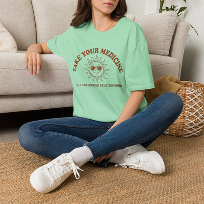 Take Your Medicine Sun T-Shirt — Self‑Prescribed Daily Sunshine Graphic Tee