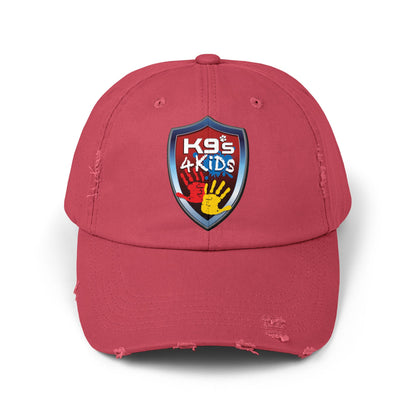 K9s4KIDs Distressed Cap — Funding Safety for Children Logo Hat