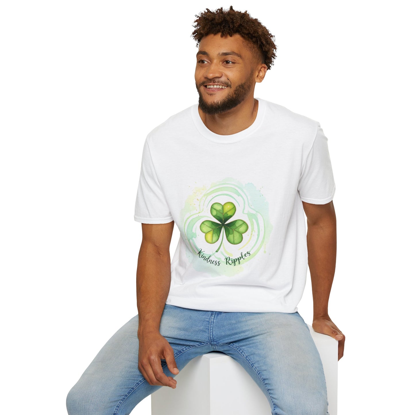 Kindness Riptide Unisex T-Shirt - Comfortable St. Patrick's Day Tee - Green - Lucky - Trinity