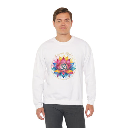 Spiritual Lotus Crewneck Sweatshirt - Mindfulness & Meditation Design