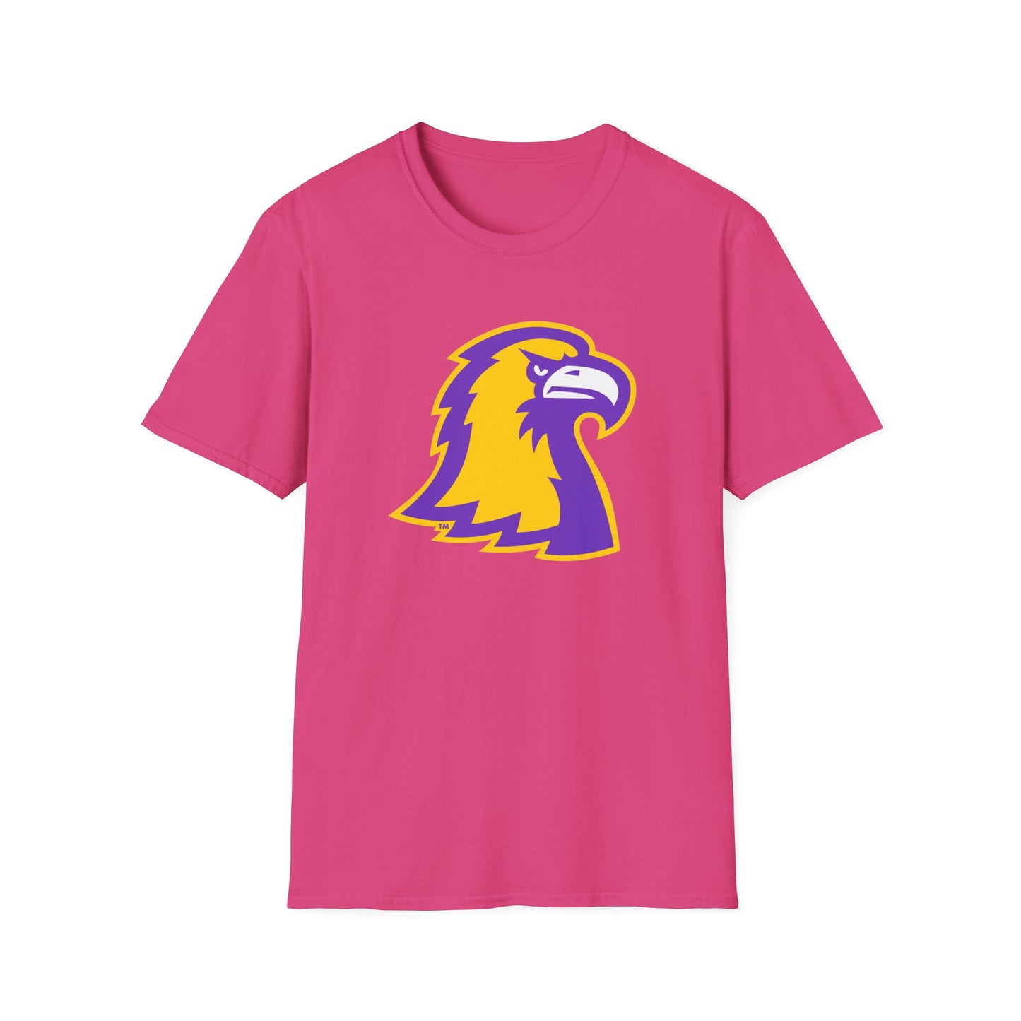 Golden Eagle Mascot Pink Out T-Shirt — Purple & Gold School Spirit Tee