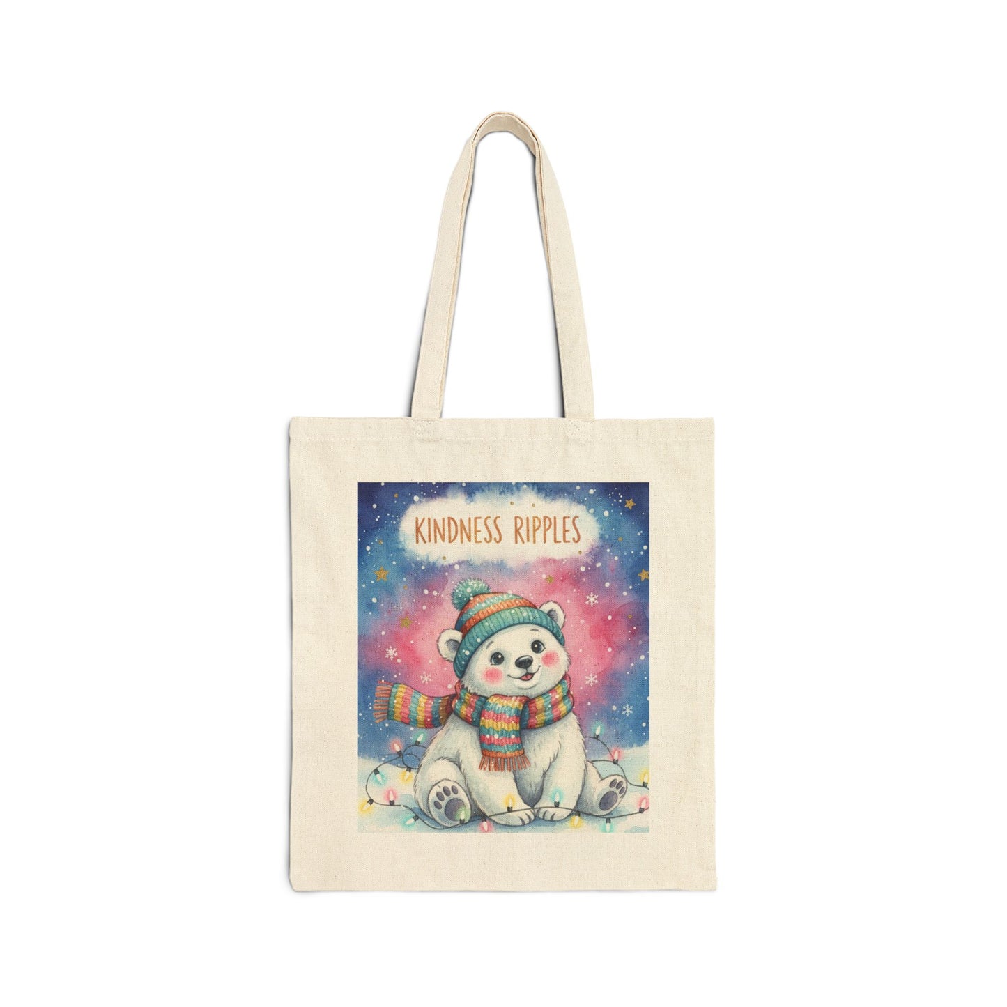 Cute Polar Bear Kindness Tote Bag
