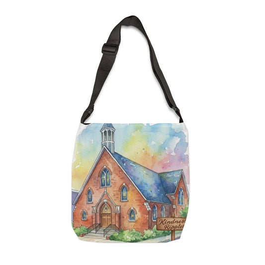 Colorful Church Adjustable Tote Bag - Perfect for Everyday Use -Homage to the St. William Community