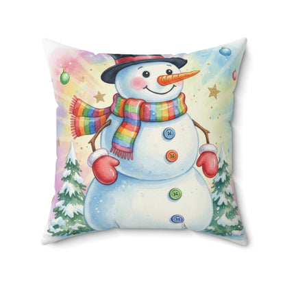 Christmas Snowman Pillow