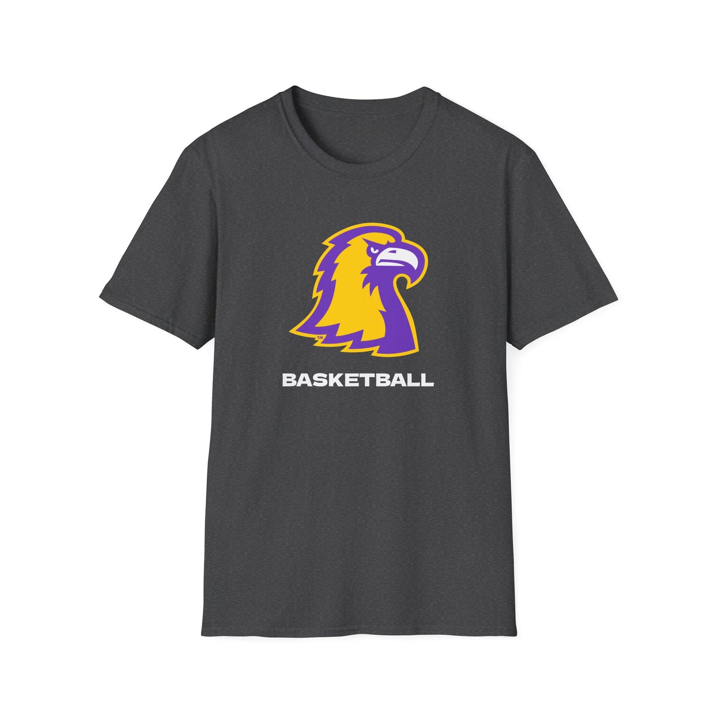 Golden Eagle Basketball T-Shirt — Purple & Gold Team Logo Tee