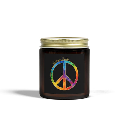 Peaceful Vibes Scented Candles - Coconut Apricot Wax (4oz)