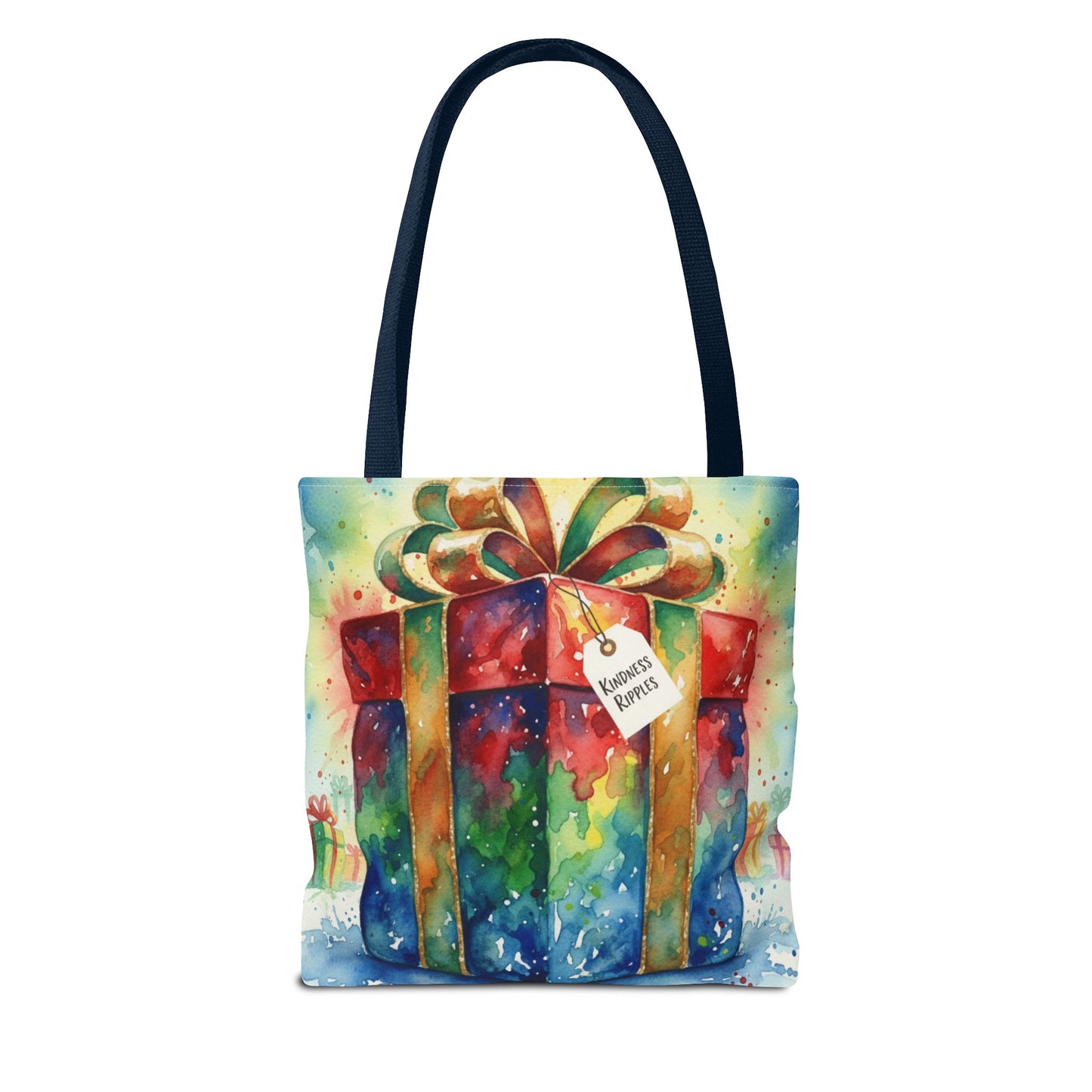 Colorful Gift Tote Bag - Perfect for Holidays & Celebrations -Simple message of Kindness - Reusable