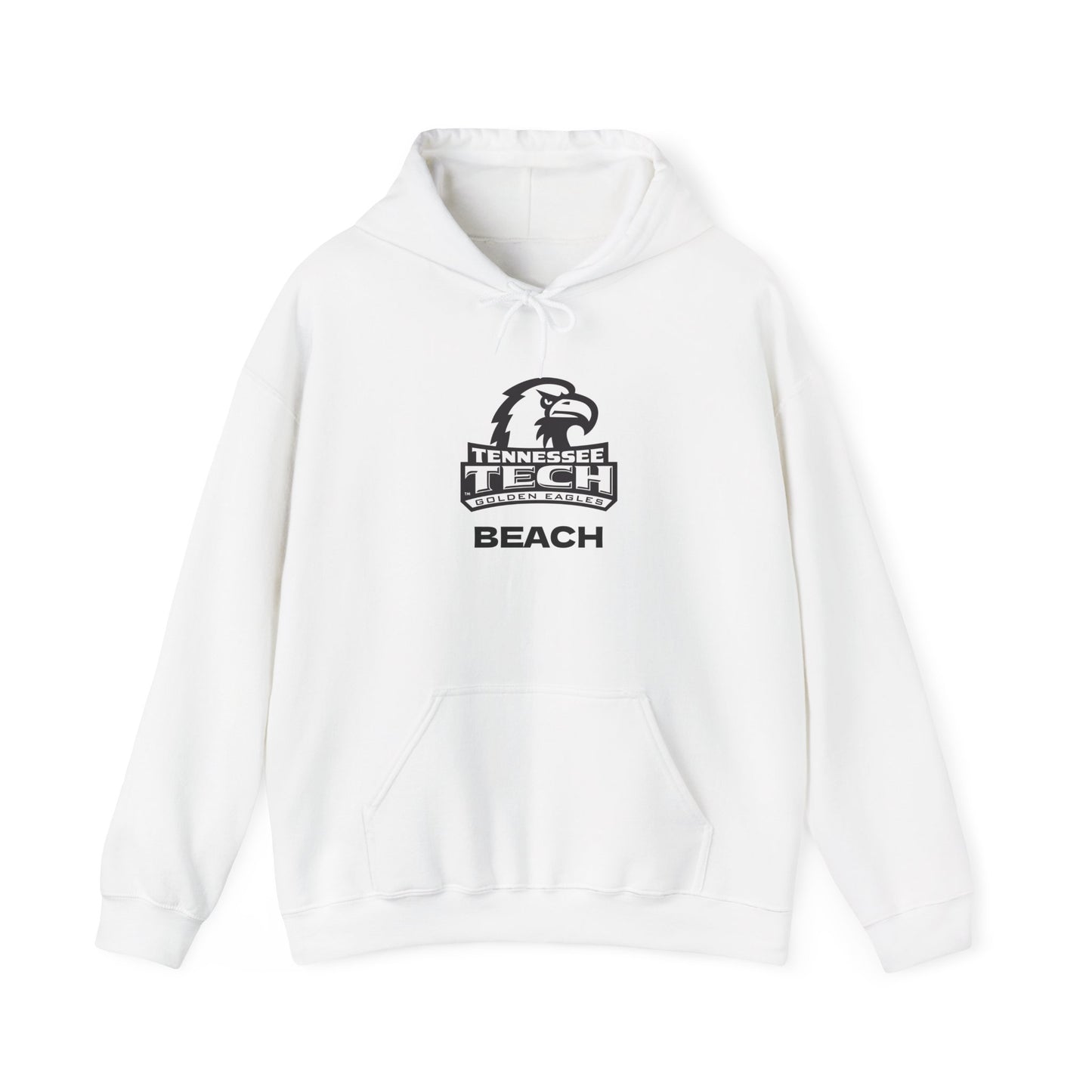 TN Tech Beach Eagle Hoodie — Retro Athletic Logo Pullover