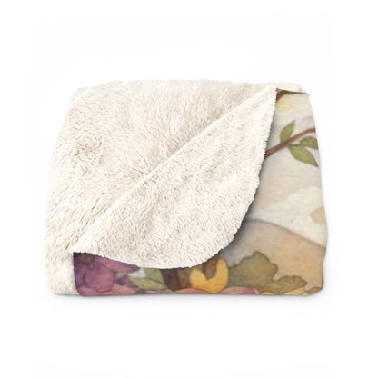 Sherpa Fleece Kindness Ripples Blanket - Cozy Floral Throw for Comfort and Inspiration, Cookeville, TN, Dogwoods, Waterfalls