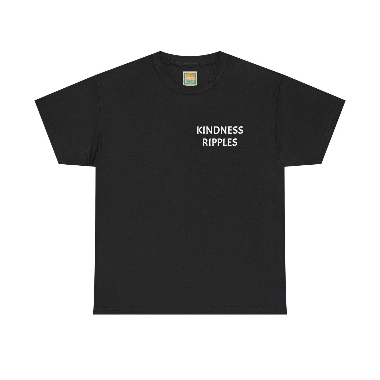 Kindness Ripples Unisex Heavy Cotton Tee - Inspirational Art Shirt for Everyday Wear