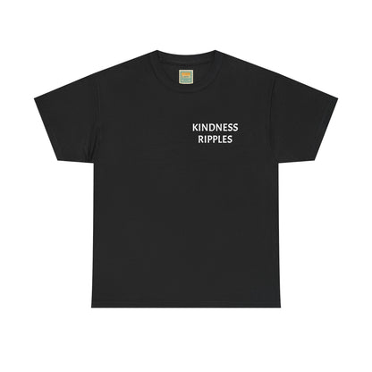 Kindness Ripples Unisex Heavy Cotton Tee - Inspirational Art Shirt for Everyday Wear