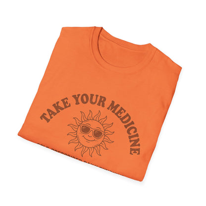 Take Your Medicine Sun T-Shirt — Self‑Prescribed Daily Sunshine Graphic Tee