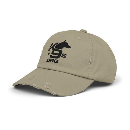 K9s.org Distressed Baseball Cap – Tactical Dog Rescue Logo Hat