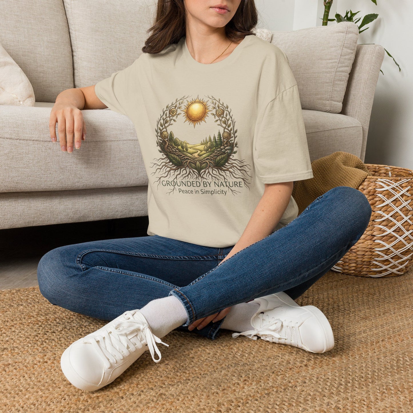 Nature Sunscape T-Shirt — Surrounded by Nature Graphic