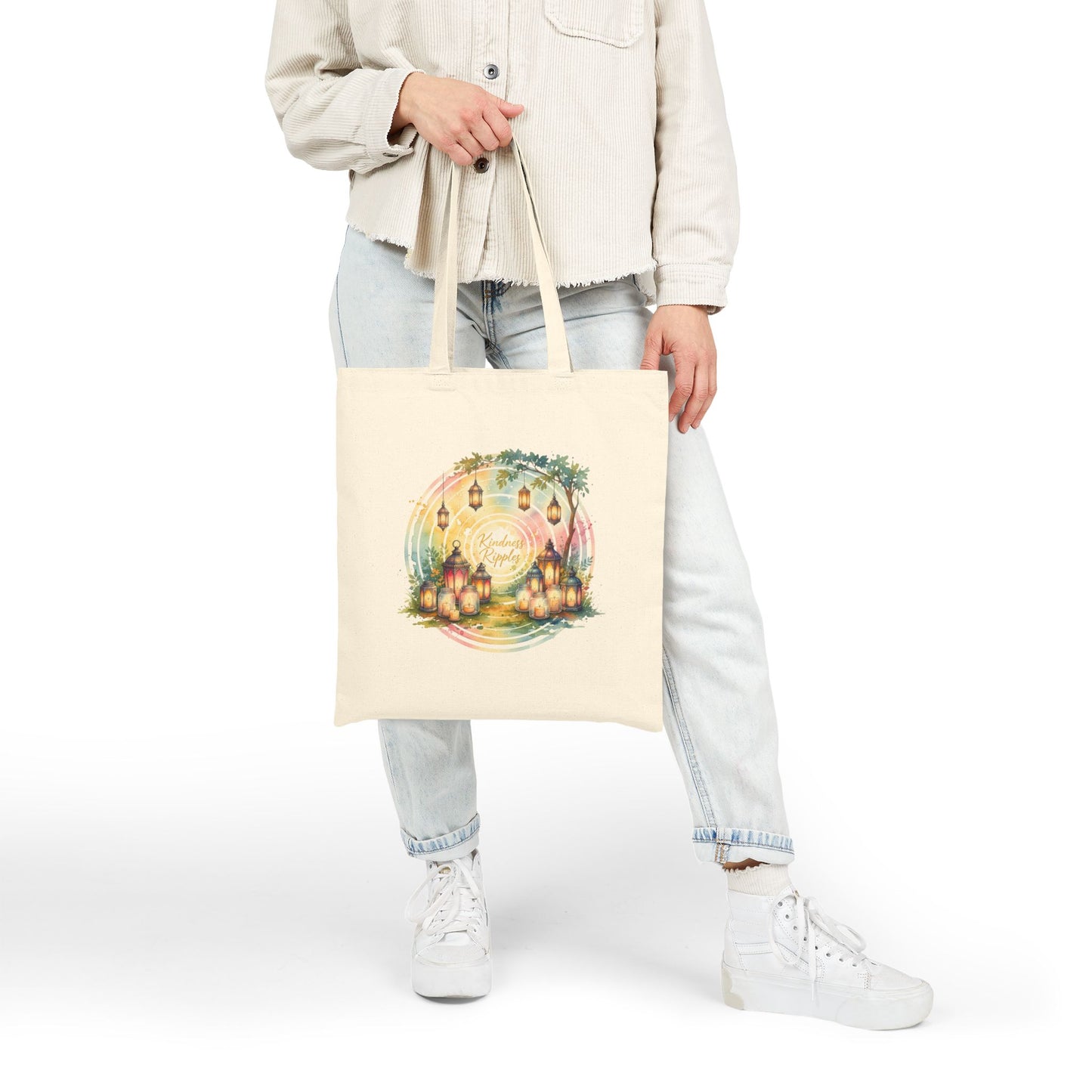 Festival Lights Cotton Canvas Tote Bag