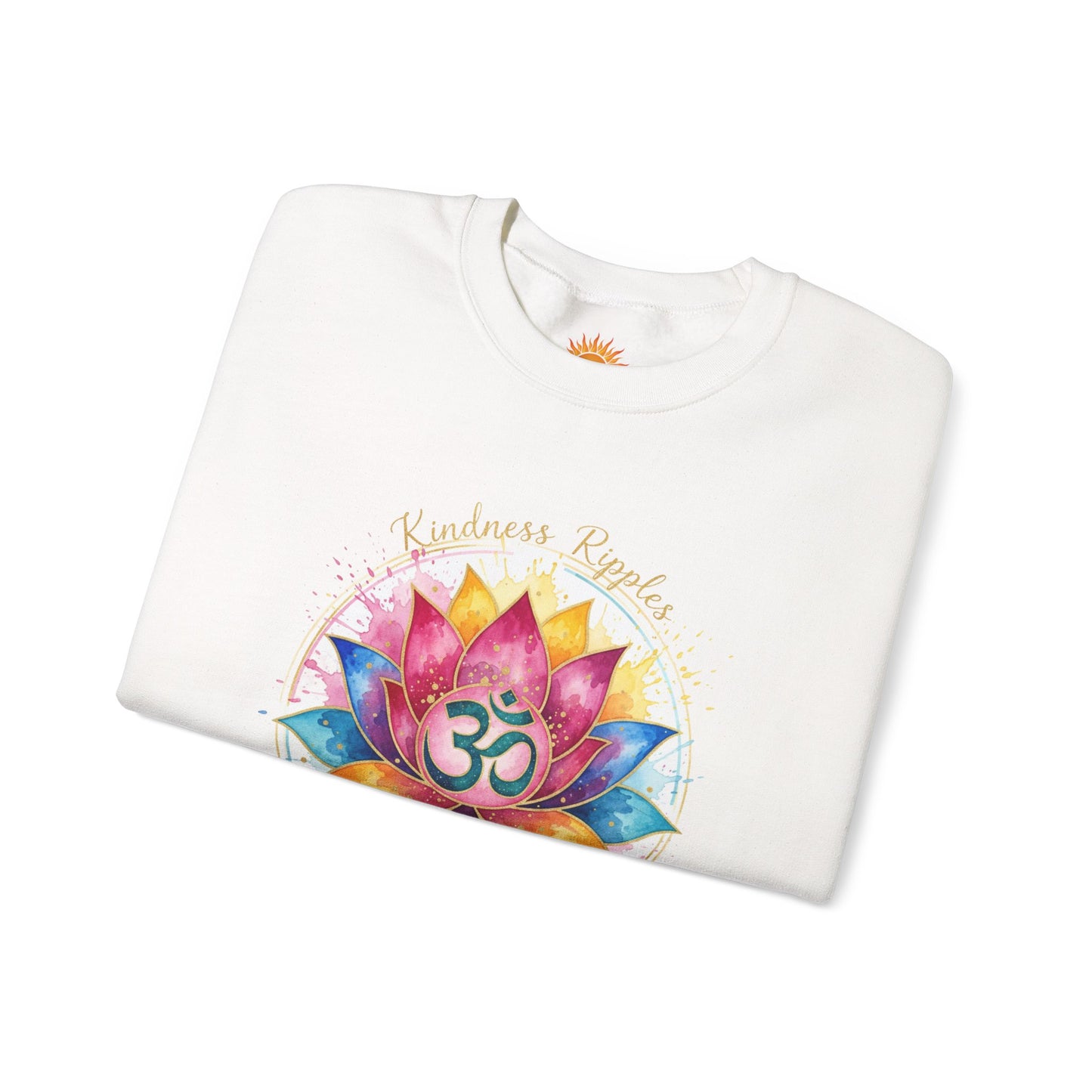 Spiritual Lotus Crewneck Sweatshirt - Mindfulness & Meditation Design