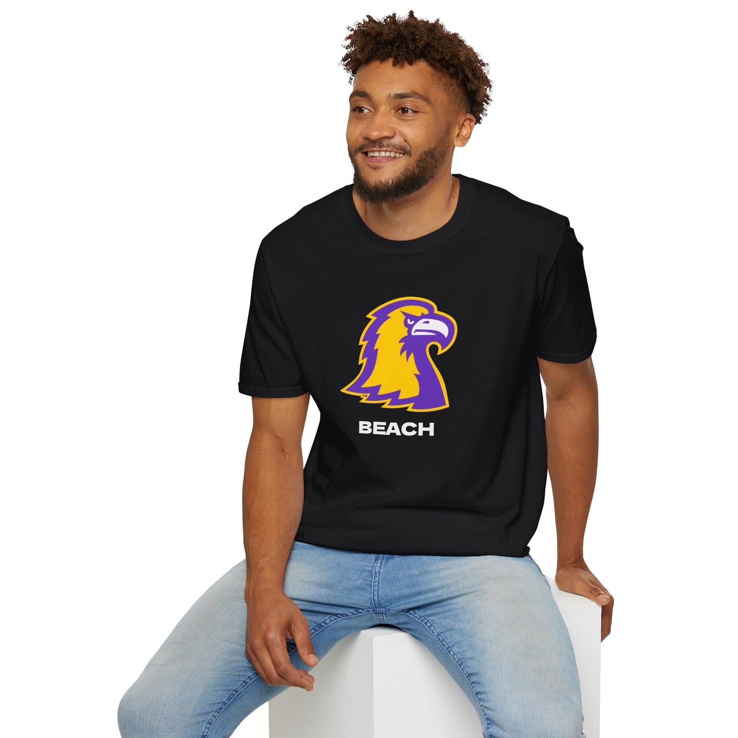Beach Eagle Graphic T‑Shirt — 'TTU Beach' Vintage Logo Tee