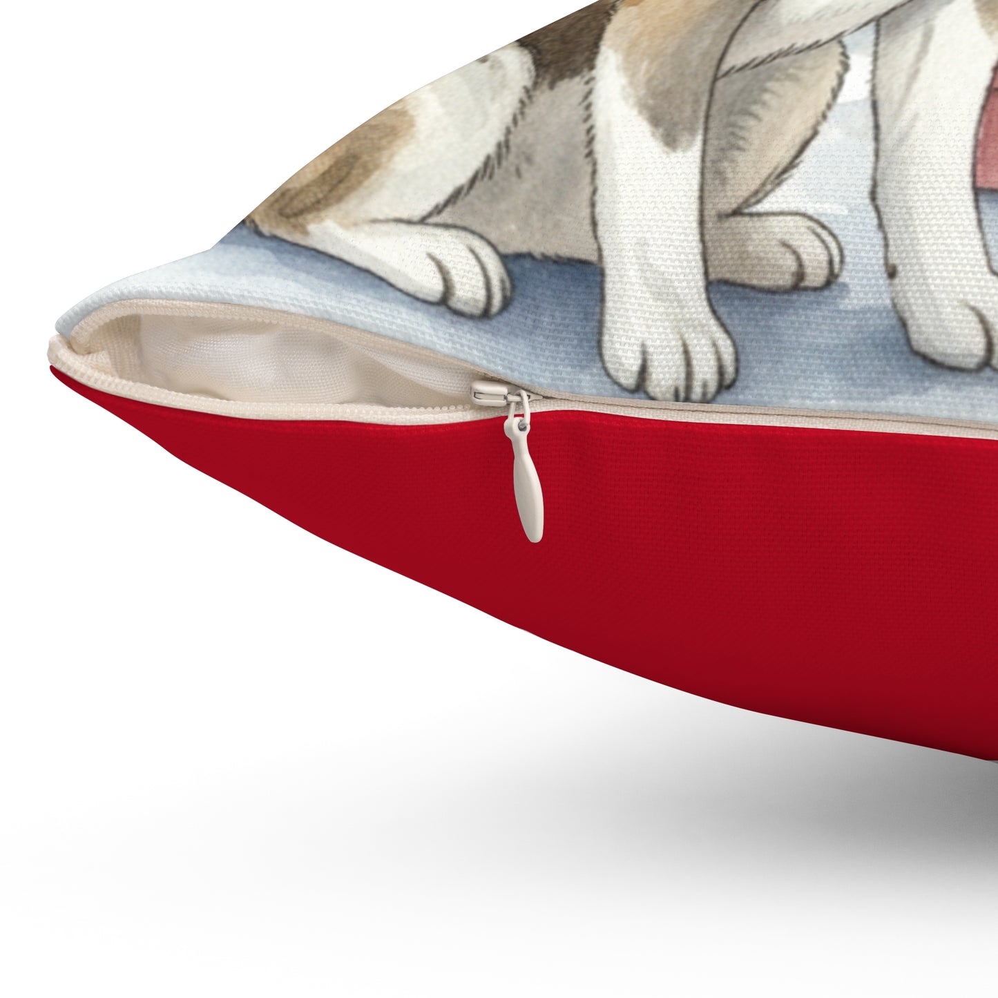 Who's that Akita?! Christmas Pillow – Holiday Tree & Gifts Decorative Throw Pillow