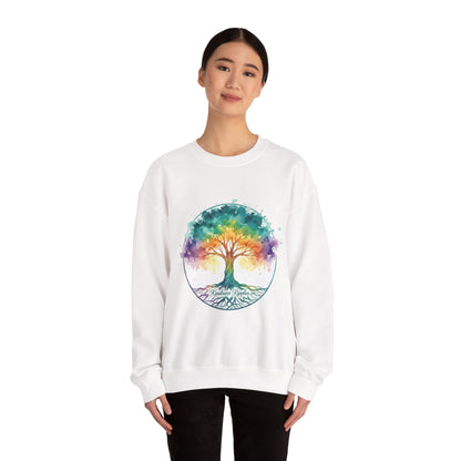 Colorful Tree of Life Crewneck Sweatshirt