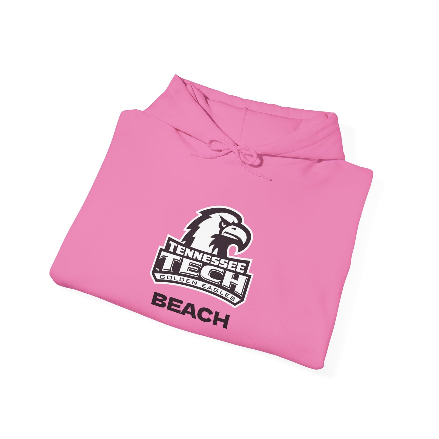 TN Tech Beach Eagle Hoodie — Retro Athletic Logo Pullover
