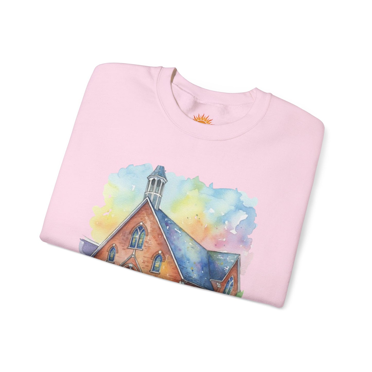 Colorful Church Watercolor Sweatshirt - Homage to the St. William Community