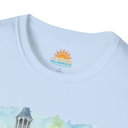 Watercolor Church Unisex Softstyle T-Shirt - Homage to the St. William Community