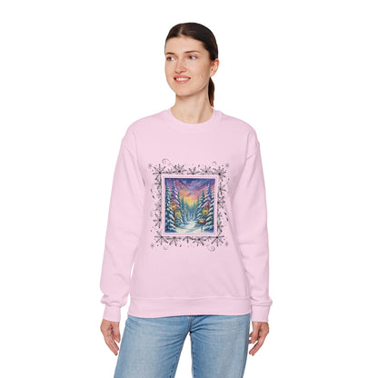 Winter Wonderland Crewneck Sweatshirt - Cozy Unisex Design for Holiday Comfort