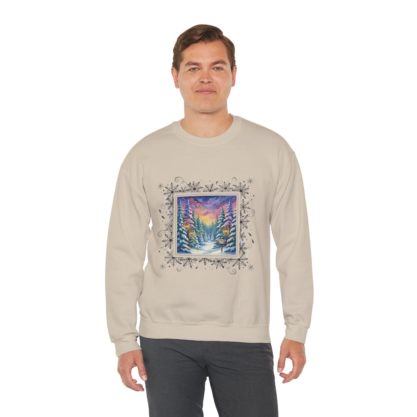 Winter Wonderland Crewneck Sweatshirt - Cozy Unisex Design for Holiday Comfort