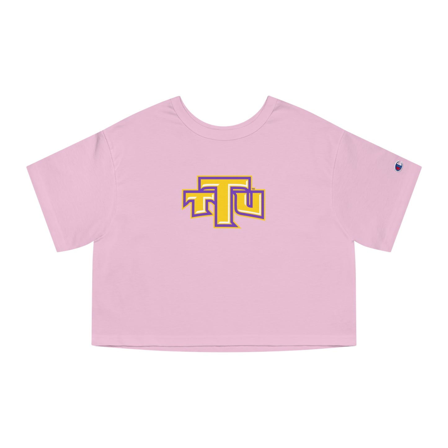Pink Retro 'TTU' Cropped T-Shirt