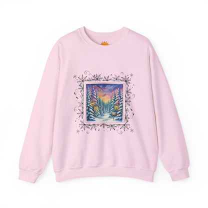 Winter Wonderland Crewneck Sweatshirt - Cozy Unisex Design for Holiday Comfort