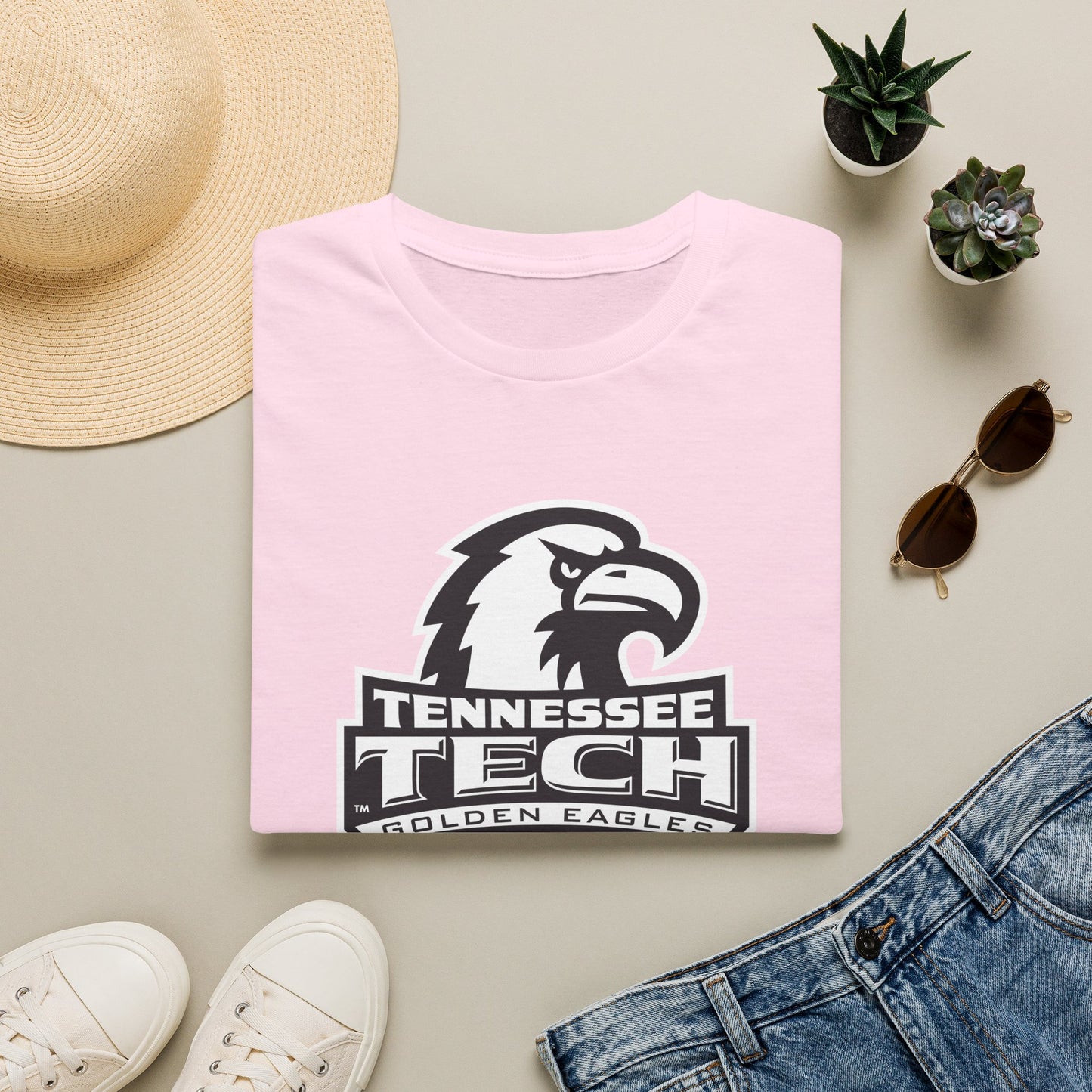 Tennessee Tech Golden Eagles Pink Out T-Shirt — College Logo Tee