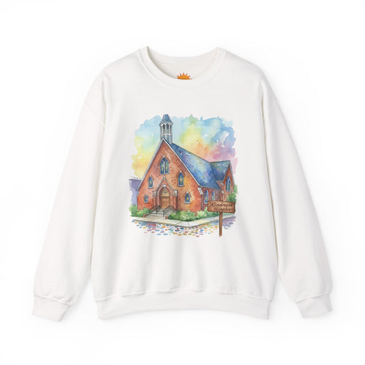 Colorful Church Watercolor Sweatshirt - Homage to the St. William Community