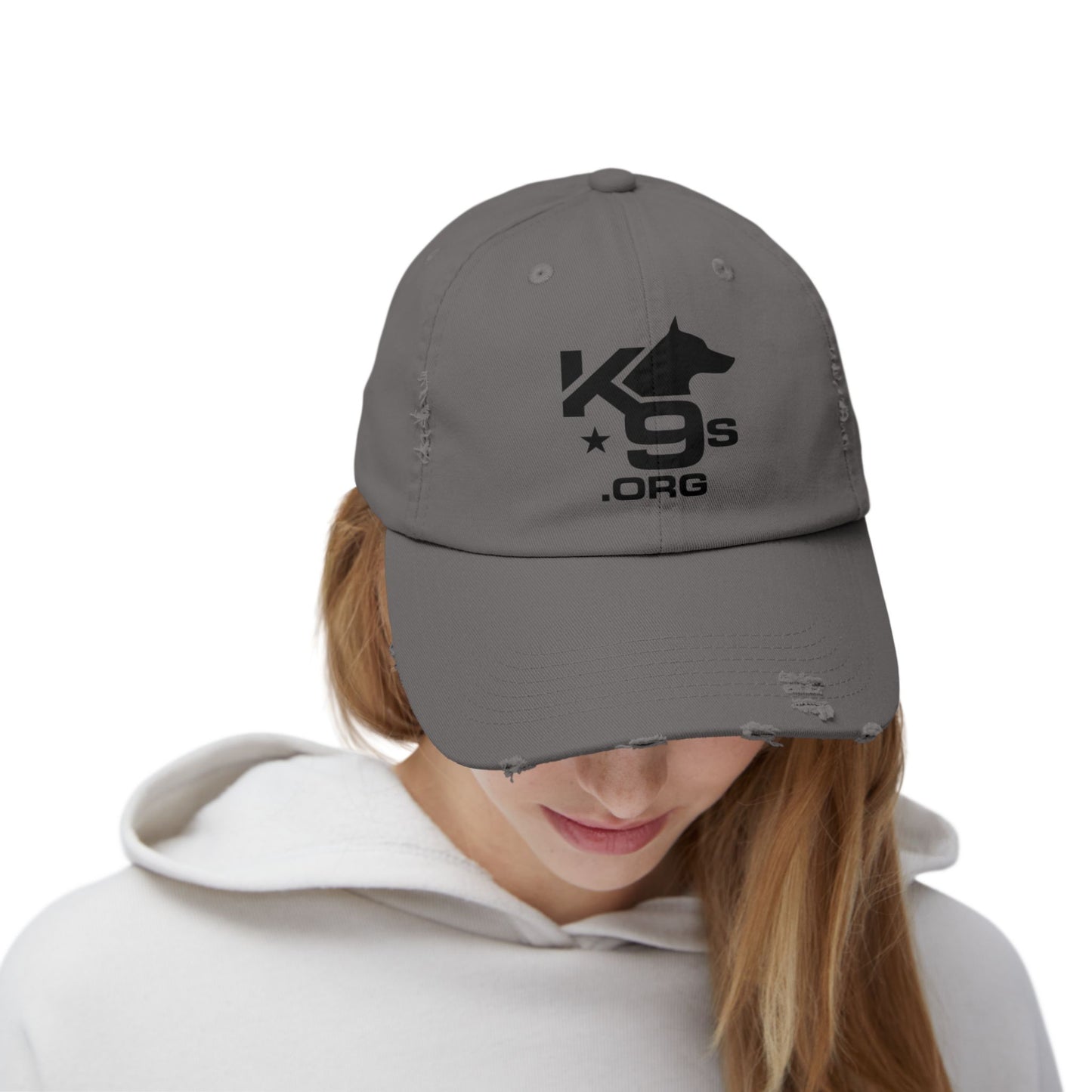 K9s.org Distressed Baseball Cap – Tactical Dog Rescue Logo Hat