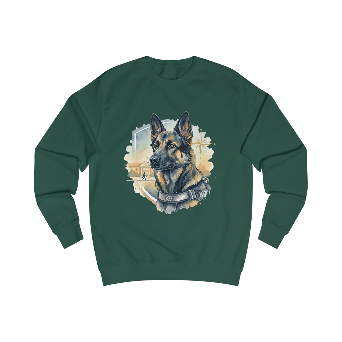 German Shepherd K9 Sweatshirt - Police Dog Tribute Crewneck