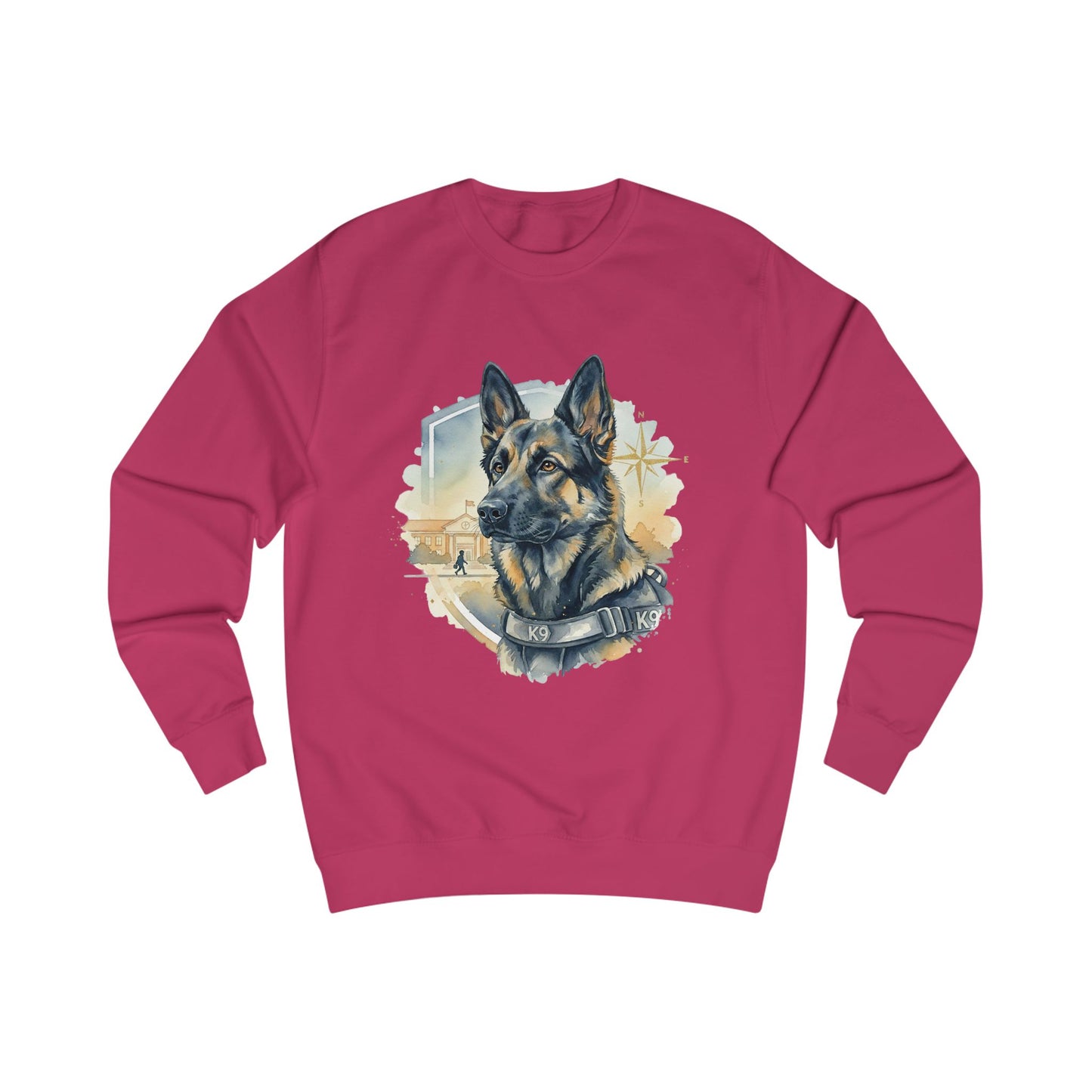 German Shepherd K9 Sweatshirt - Police Dog Tribute Crewneck