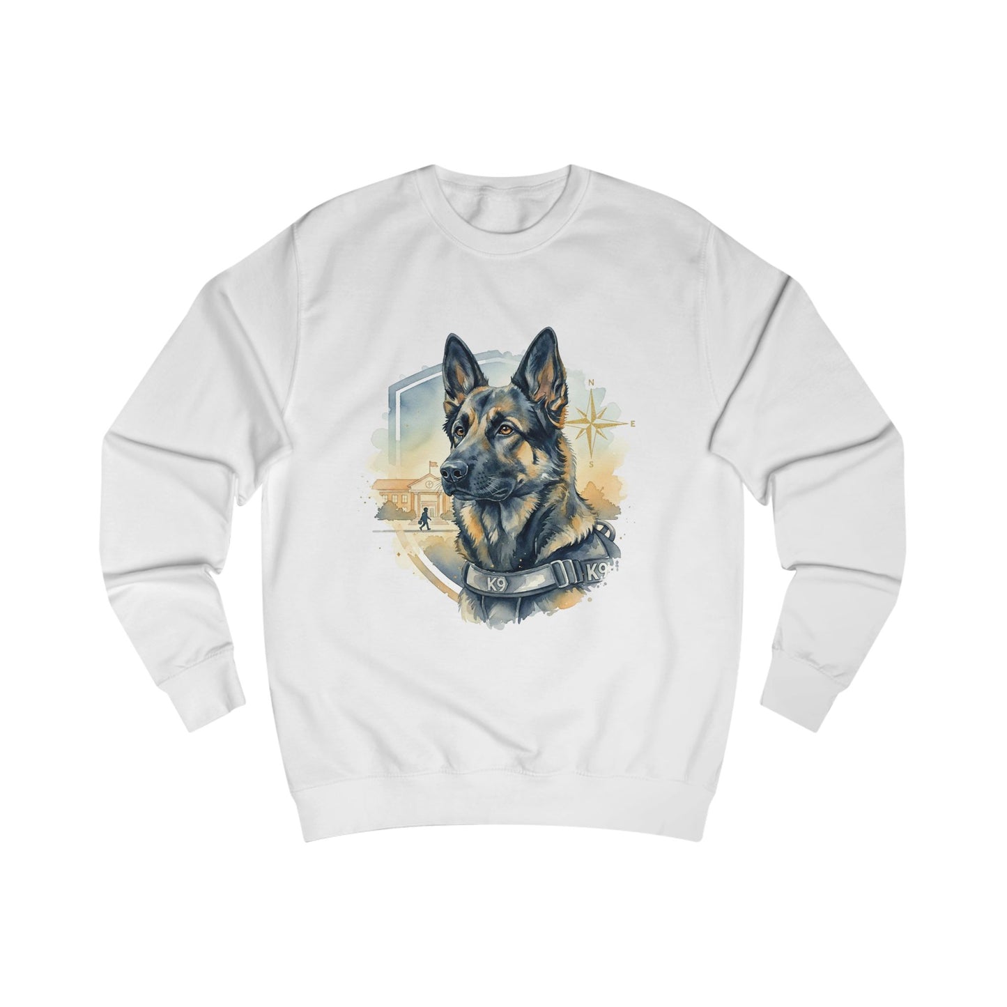 German Shepherd K9 Sweatshirt - Police Dog Tribute Crewneck