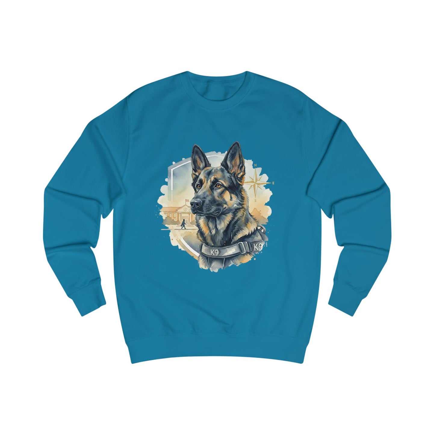 German Shepherd K9 Sweatshirt - Police Dog Tribute Crewneck