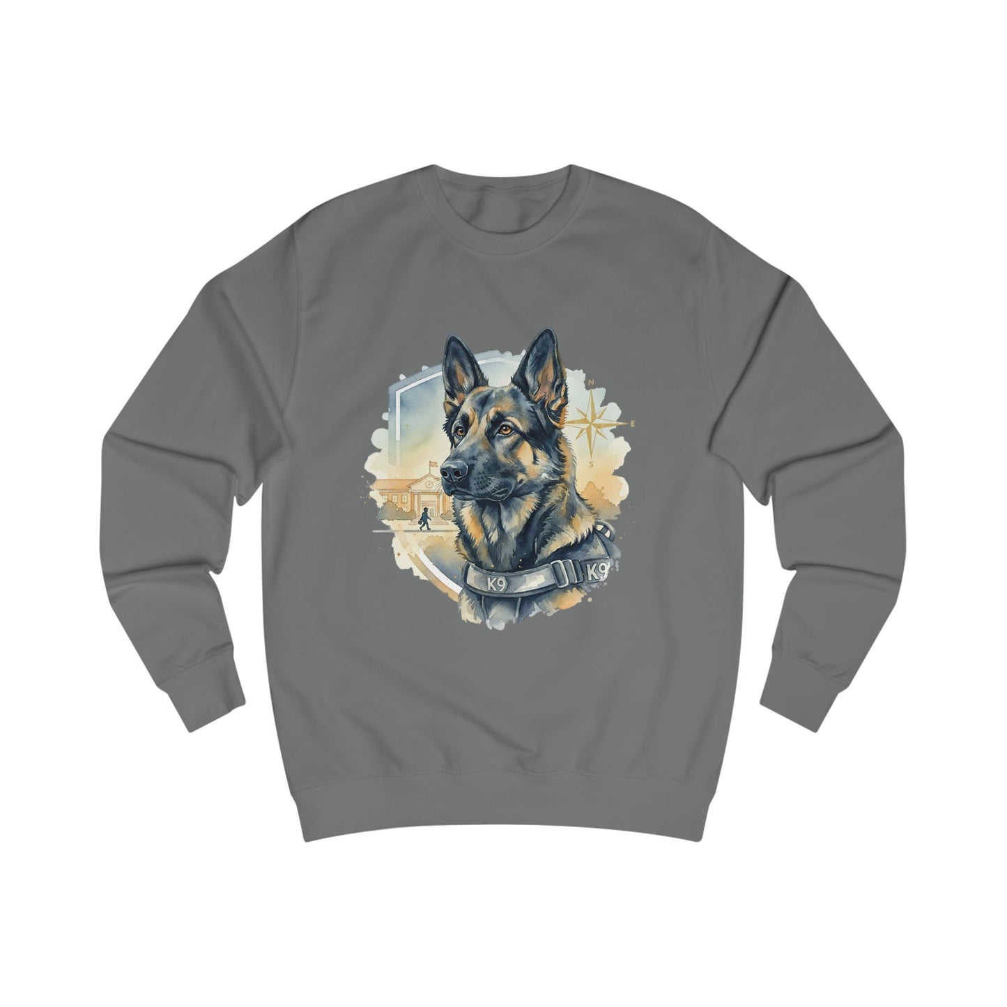 German Shepherd K9 Sweatshirt - Police Dog Tribute Crewneck