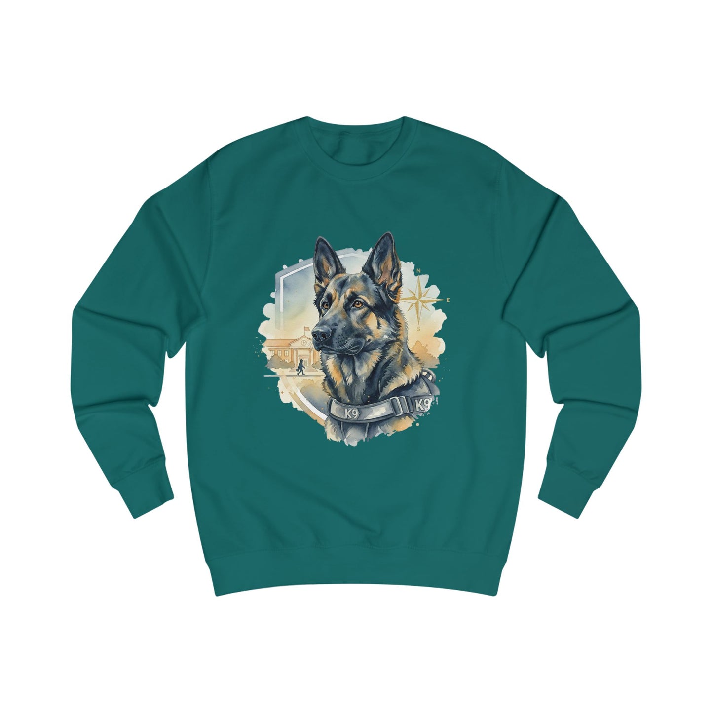German Shepherd K9 Sweatshirt - Police Dog Tribute Crewneck