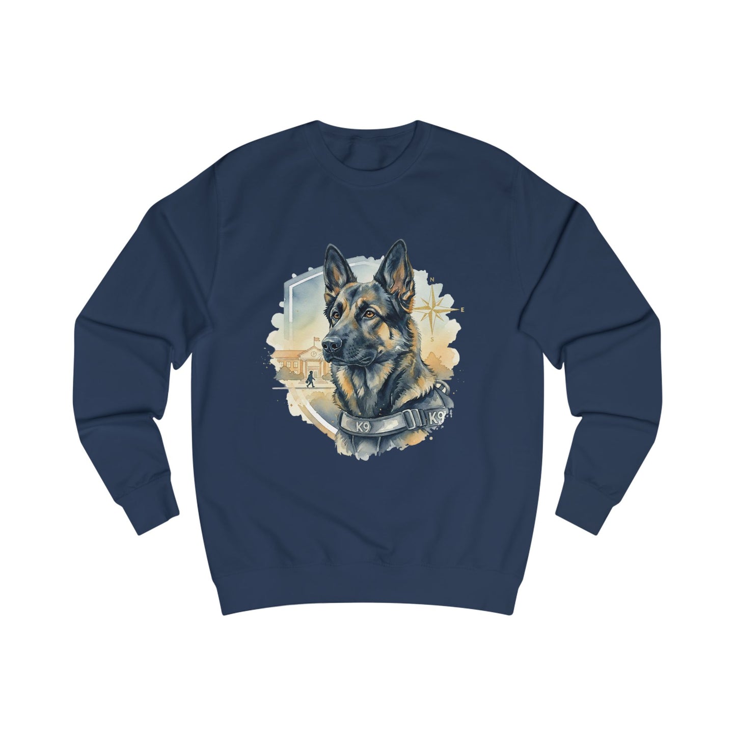 German Shepherd K9 Sweatshirt - Police Dog Tribute Crewneck