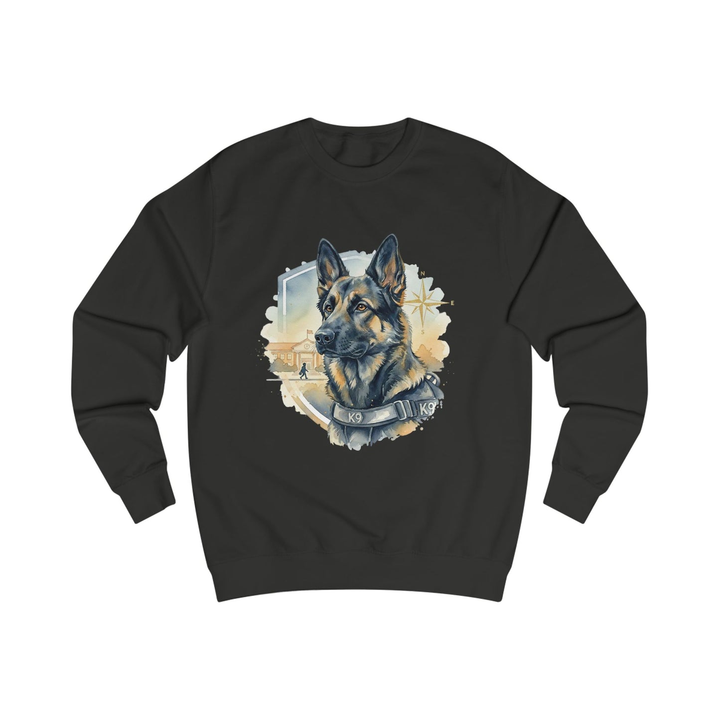 German Shepherd K9 Sweatshirt - Police Dog Tribute Crewneck