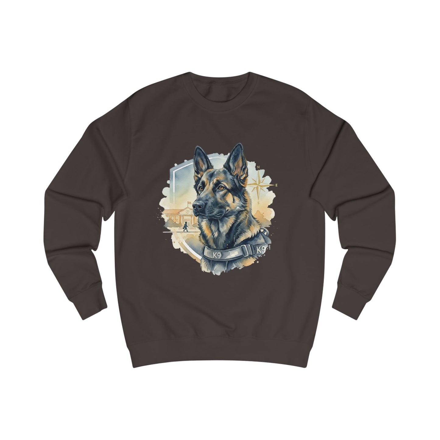 German Shepherd K9 Sweatshirt - Police Dog Tribute Crewneck