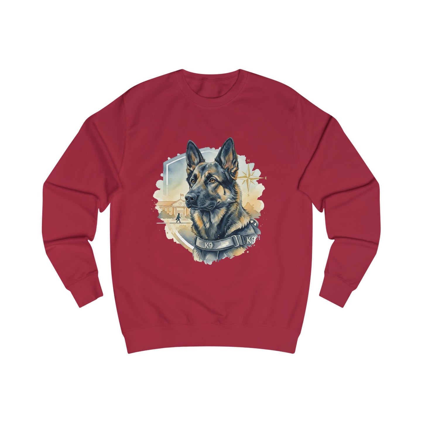 German Shepherd K9 Sweatshirt - Police Dog Tribute Crewneck