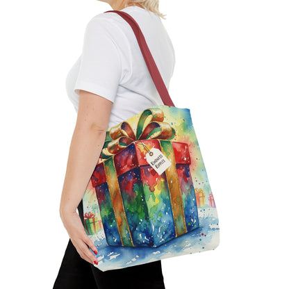 Colorful Gift Tote Bag - Perfect for Holidays & Celebrations -Simple message of Kindness - Reusable