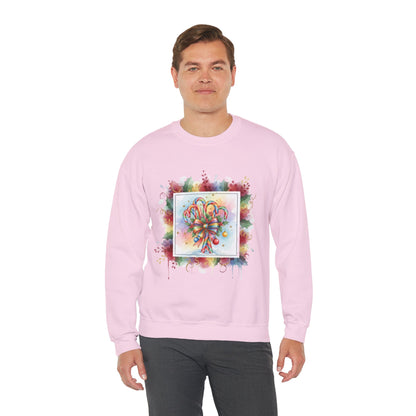 Christmas Candy Cane Crewneck Sweatshirt