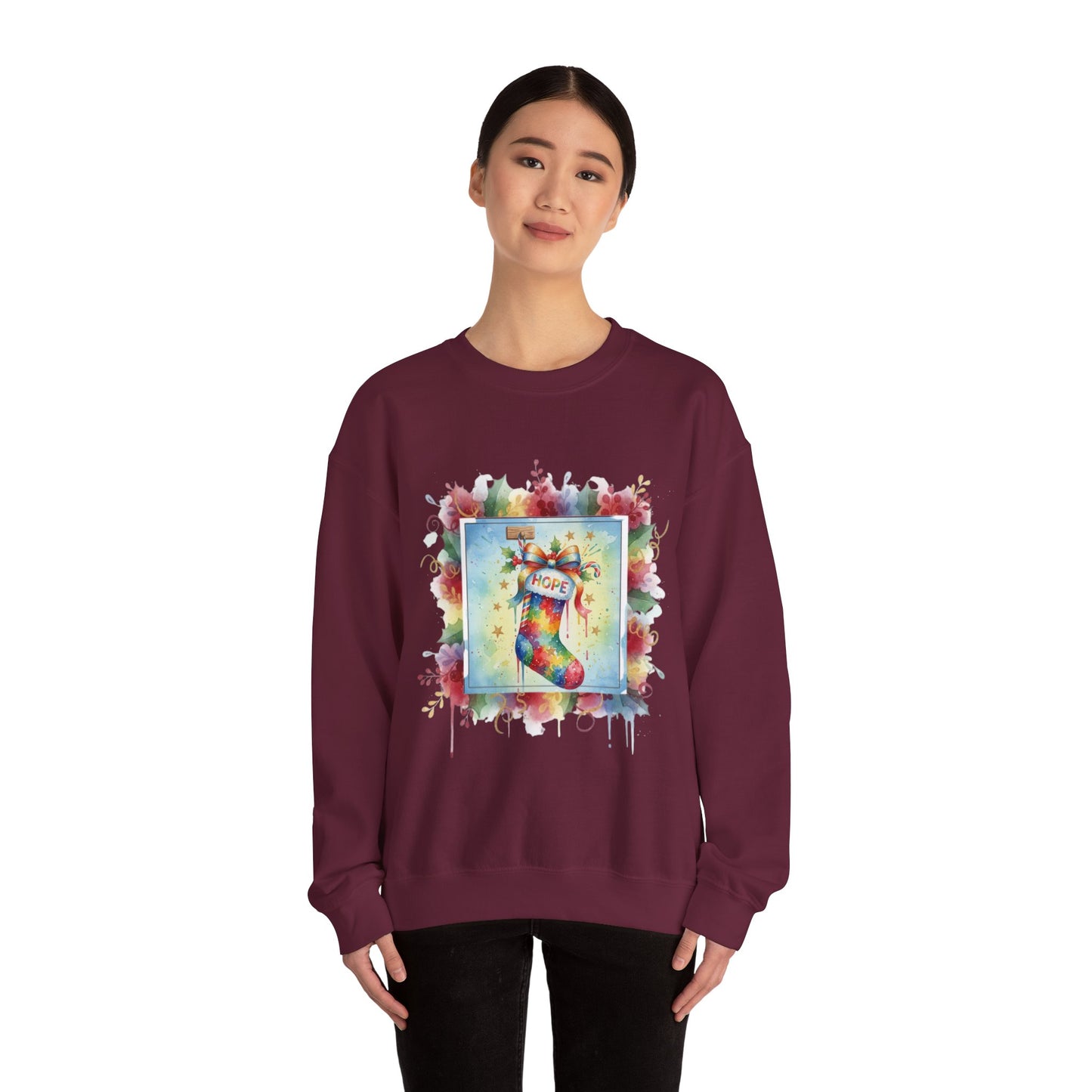 Hopeful Holiday Crewneck Sweatshirt
