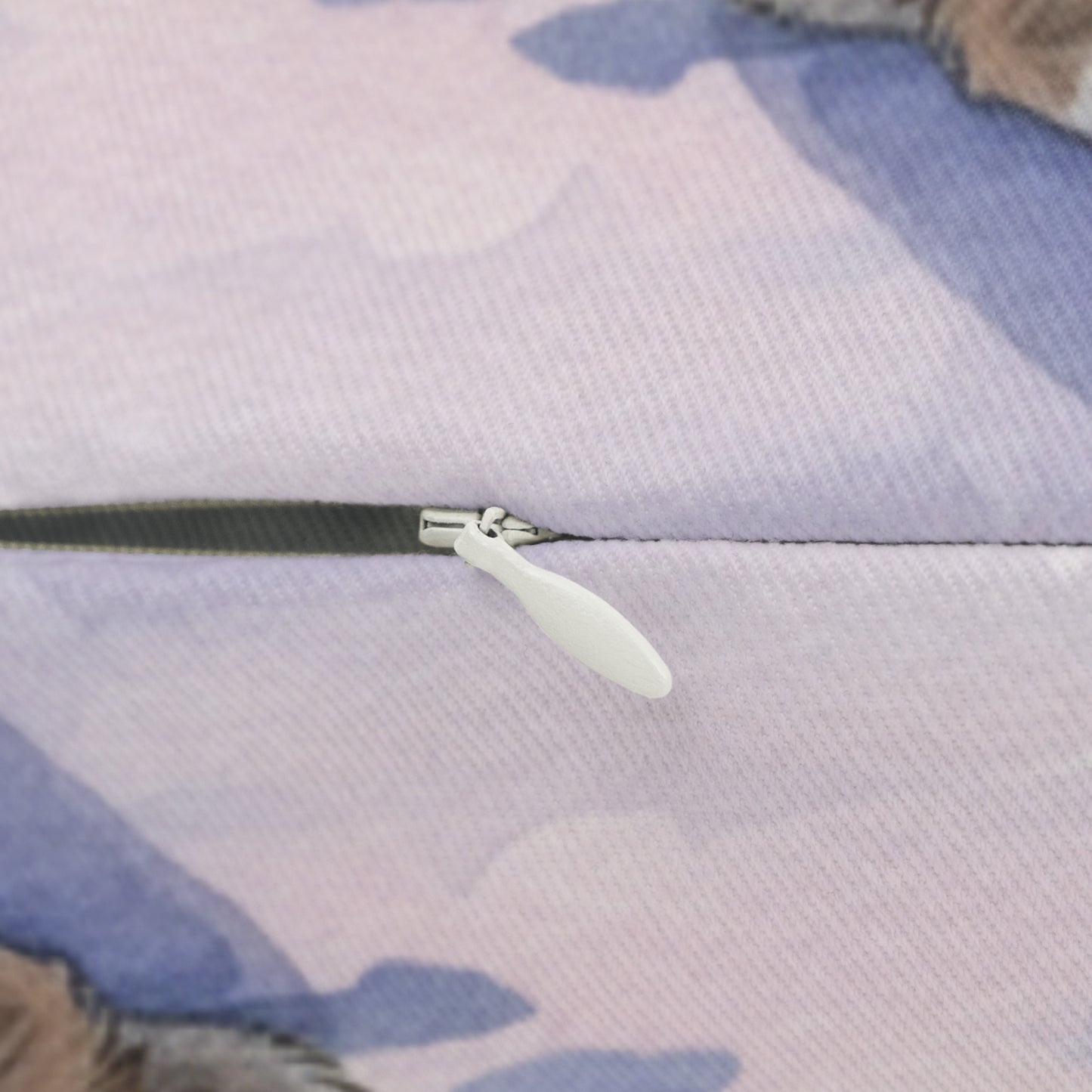 Akita Winter Sunset Lumbar Pillow — Dog Lover Decorative Throw Pillow