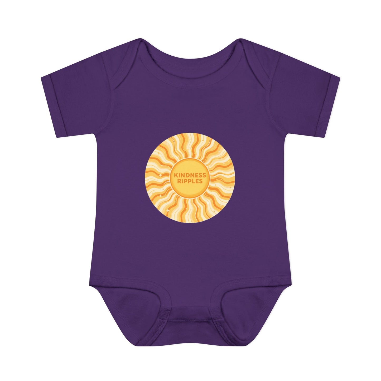 Sunshine Infant Bodysuit - "Mindfulness Ripple" Design for Newborns